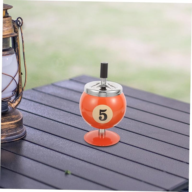 منفضة سجائر أوتوماتيكية مانعة للرياح بتصميم كرة البلياردو للمنزل والمكتب - Image 5